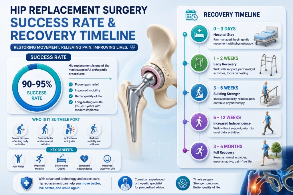 Hip Replacement Surgery Success Rate dwarka delhi