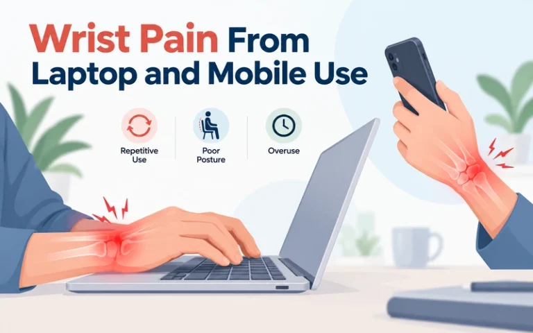 Wrist Pain From Laptop and Mobile Use